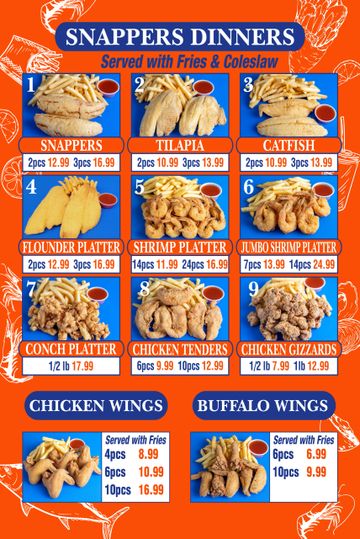 Snappers menu deals